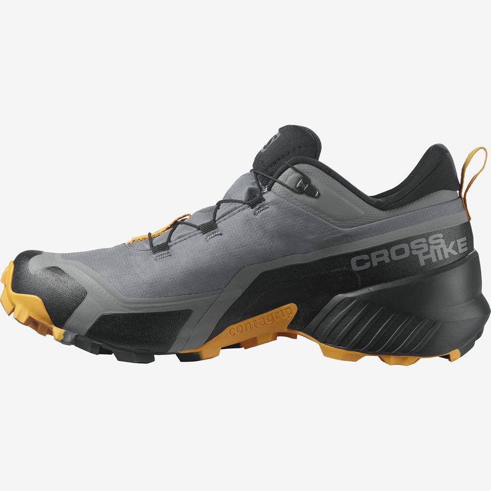 Buty Trekkingowe Męskie Salomon CROSS HIKE GORE-TEX - Szare - Polska (216-DGZWMH)